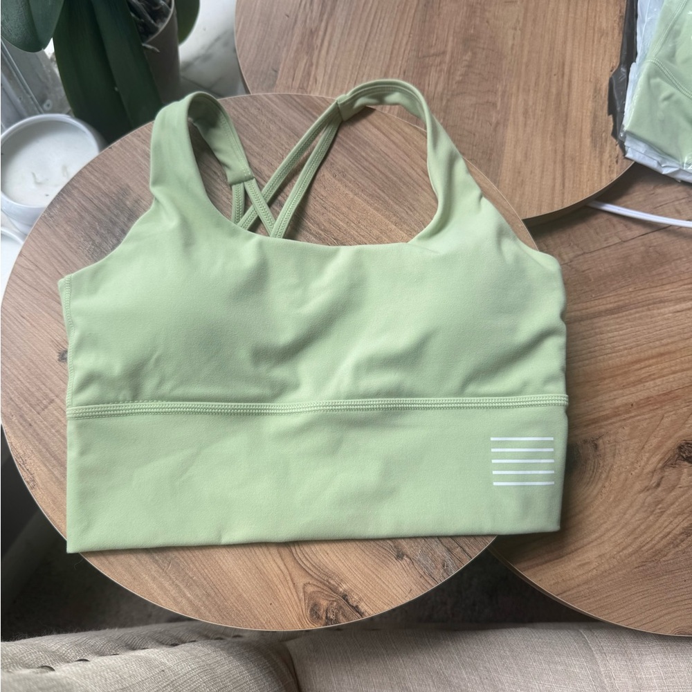 Green Women's Sports Bra kosha fit Copy after lululemon